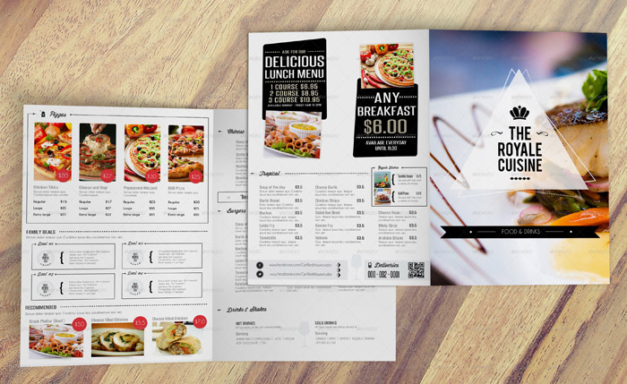 25 restaurant menu card design templates