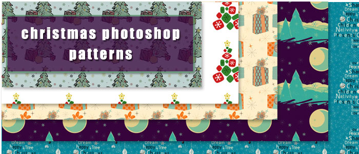 30 Christmas Photoshop Patterns to Download