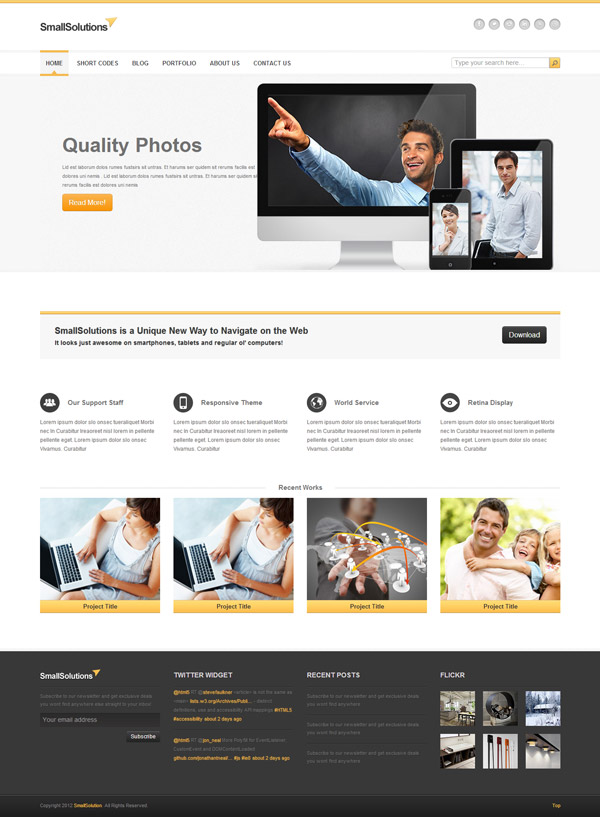 Small Solutions Responsive Site Template