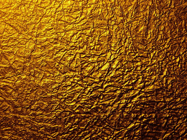 Gold Metal Wrinkled Paper