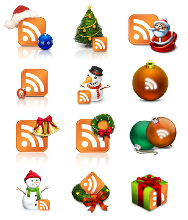 The Real Christmas RSS Icons
