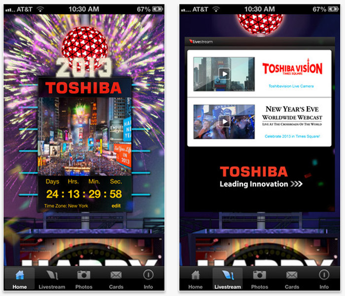 Times Square Official New Year’s Eve Ball App-2013