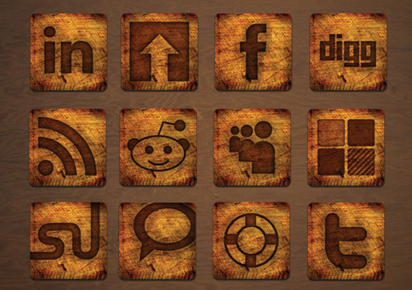 Burnt-Wood---A-Social-Media-Icon-Set