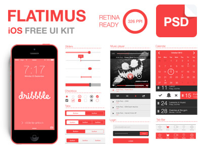 Flatimus-iOS-Free-UI-Kit