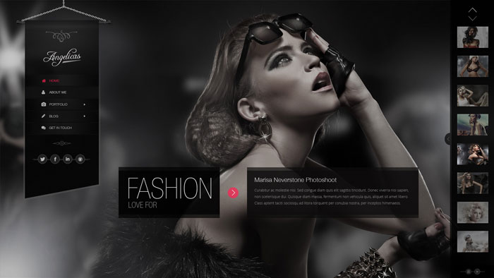 Angelicas Photography PSD Template