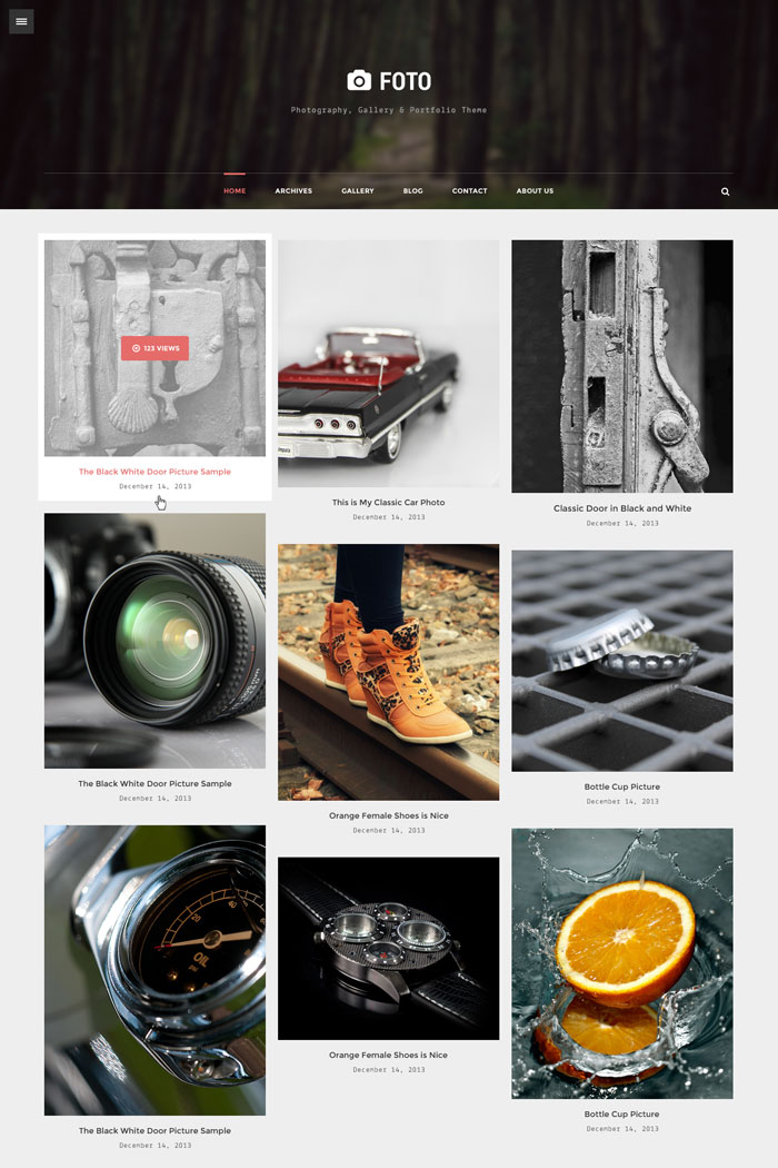 Foto - PSD Template for Photography and Gallery