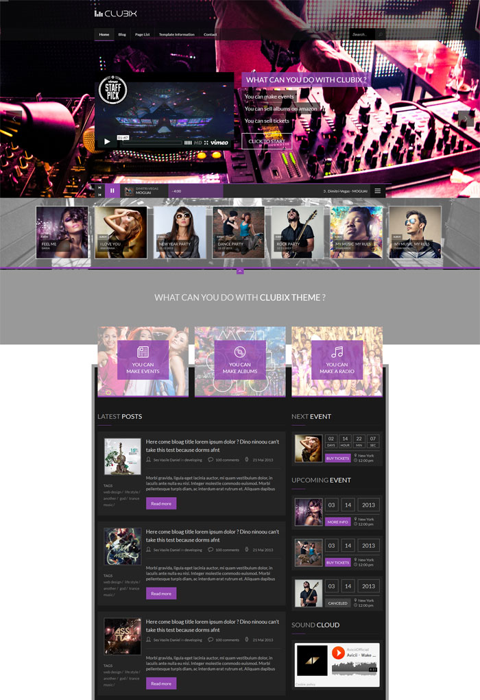 Clubix - Responsive Music & Events Template