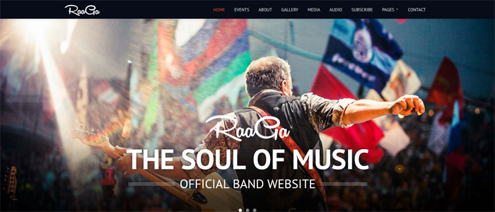 15 + Premium Music and Band Website Templates