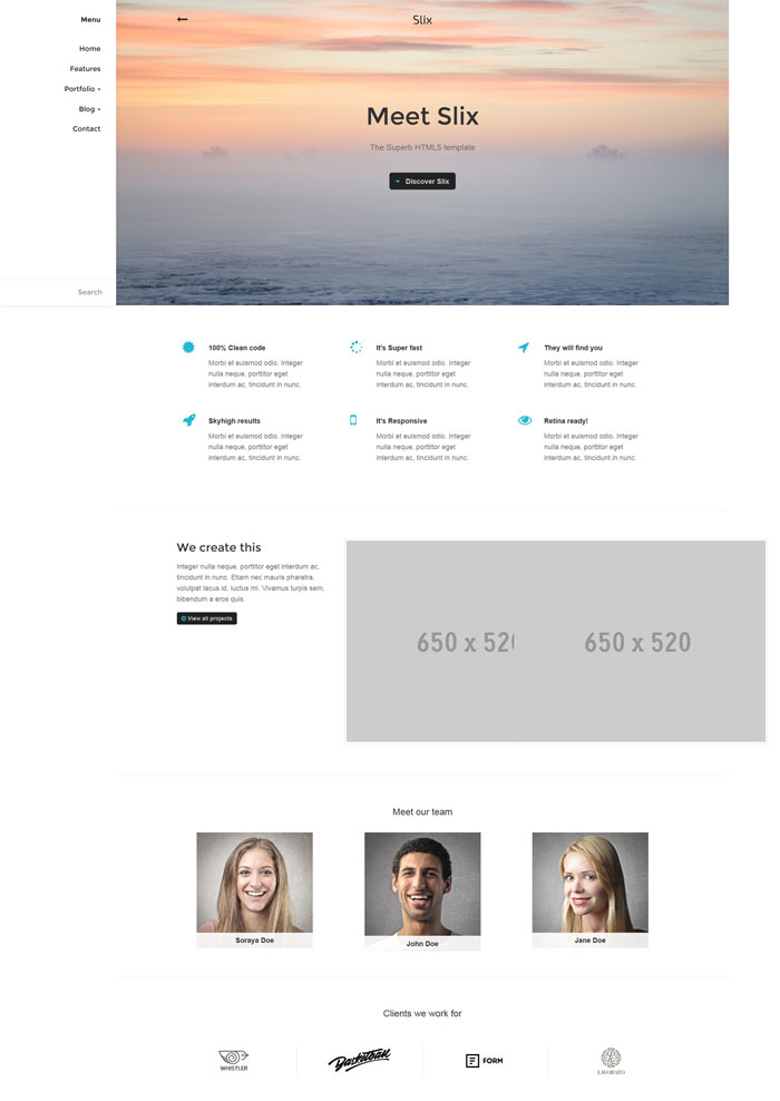 Slix - Responsive Multipurpose HTML5 Template