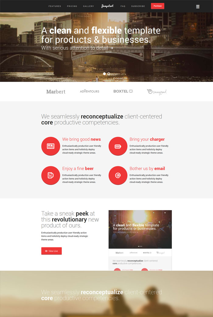 Jumpstart - Clean & Responsive Landing Page