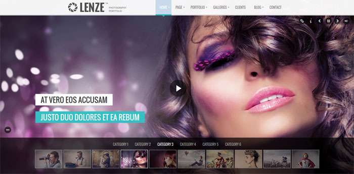 Lenze - Portfolio Photography HTML Template