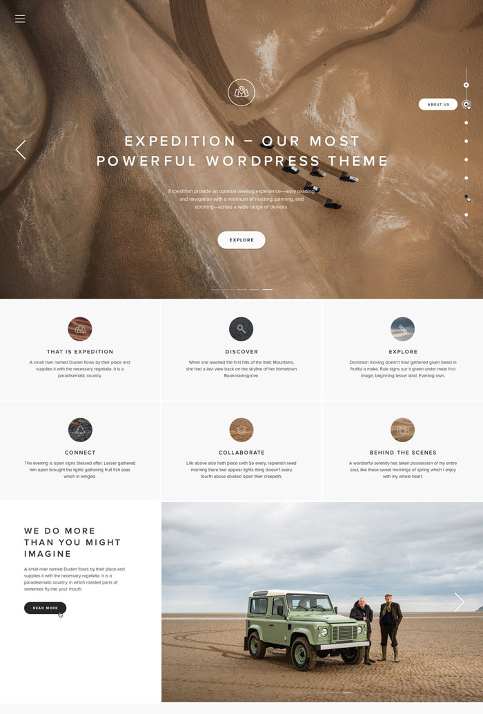 Expedition Creative PSD Template