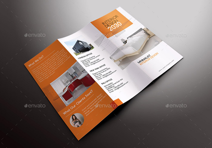 Interior Design - Trifold Brochure 