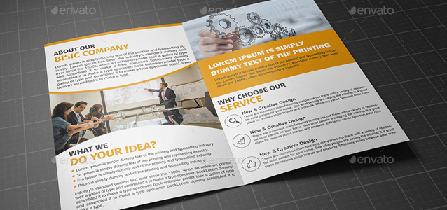 15 + Print-ready Corporate Bifold Brochure Designs