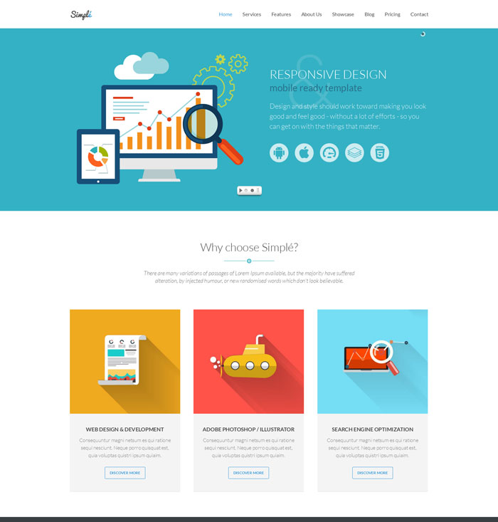 Simple - Responsive Landing Page Template