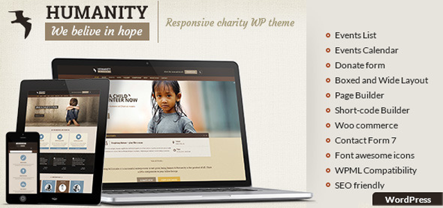 Humanity – NGO & Charity WordPress Theme
