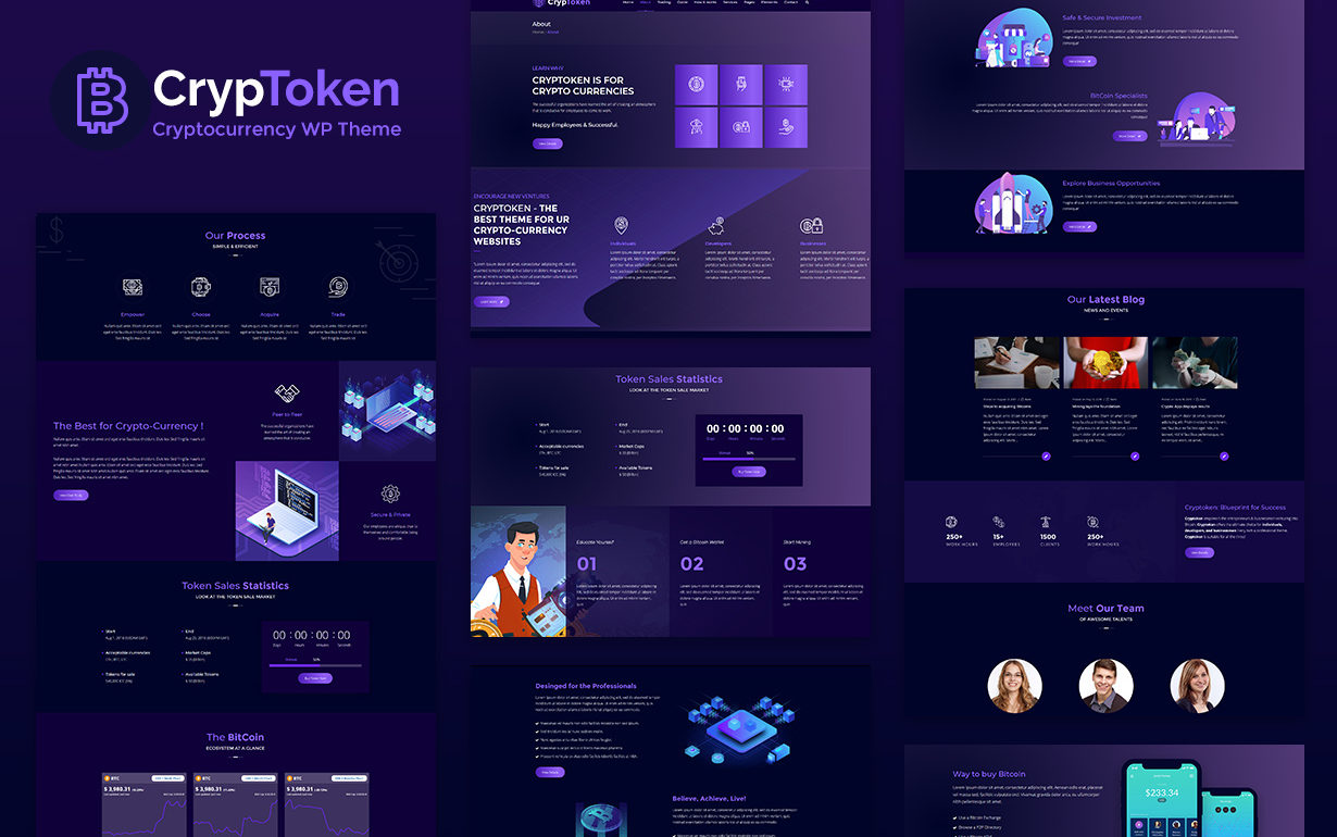 Themes and ecosystem for Cryptocurrency WordPress Theme