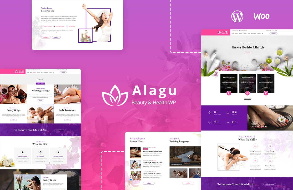 Alagu - Beauty Salon Wordpress theme