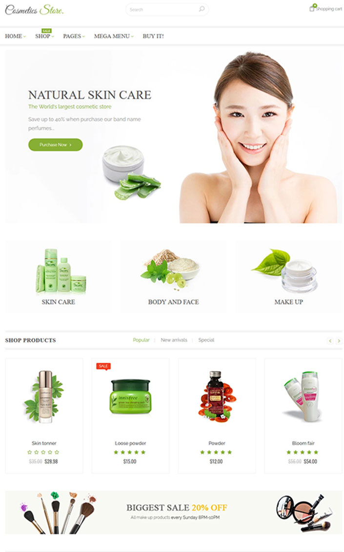 Cosmetics Store – Best Shopify Store theme for beauty