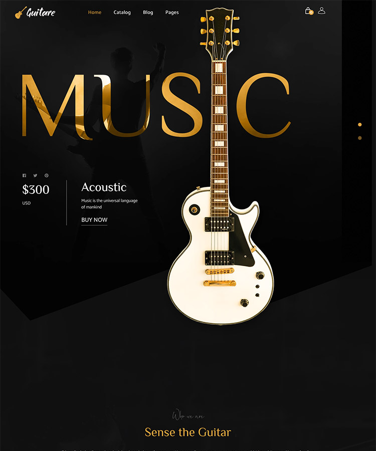 Guitare – Musical Instruments Store Shopify Theme