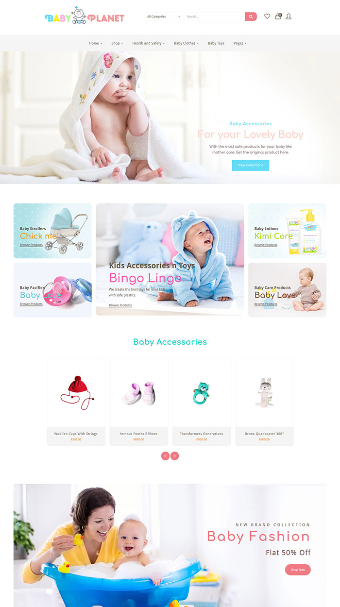 Baby Planet | Babies Store Shopify Theme