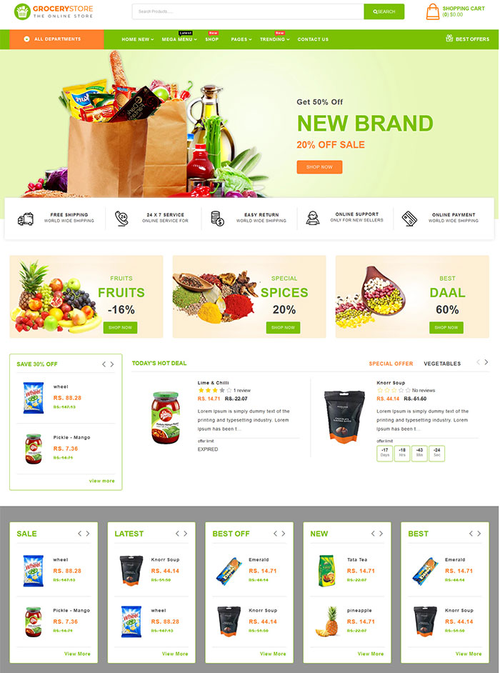 20+ Best Premium Grocery Shopify Themes with High Conversions