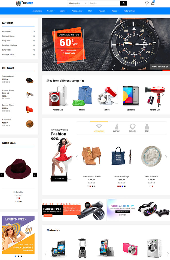 Multipurpose Shopify Theme - Elfmart