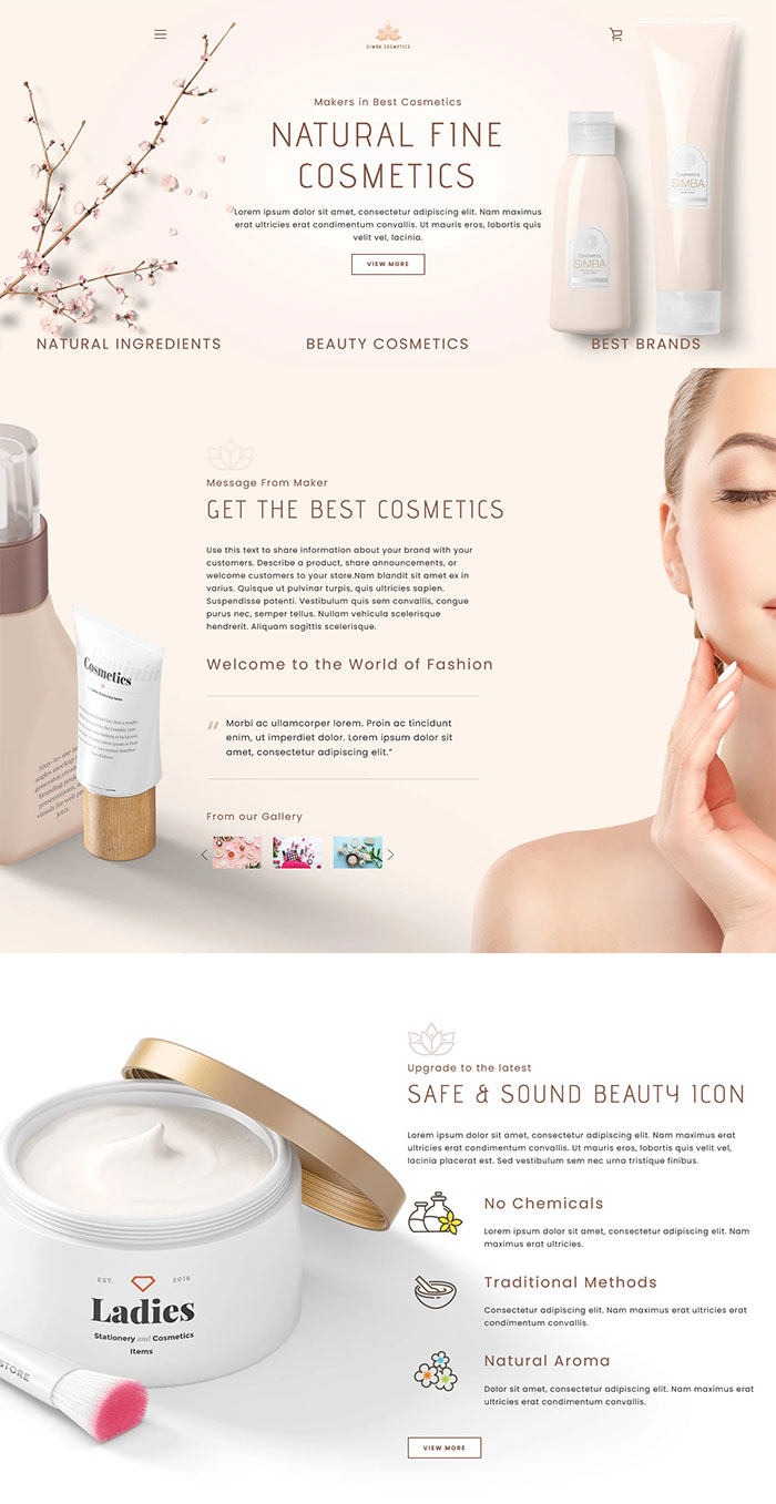 Shimba WordPress Theme - health and beauty Shopify