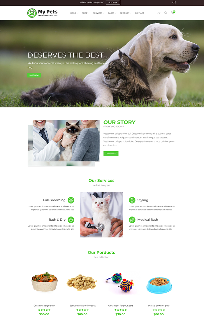 10 Top Shopify Pet Stores Themes ThemesRain