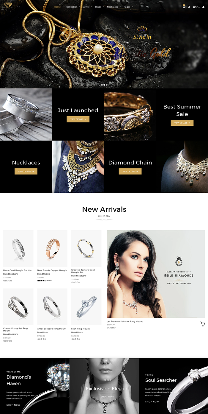 Jewelry - Jewellery Shopify Theme