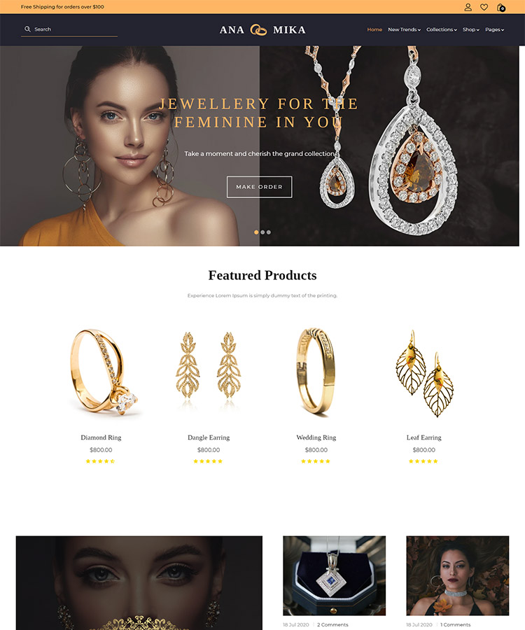 Anamika - Shopify Jewellery Theme