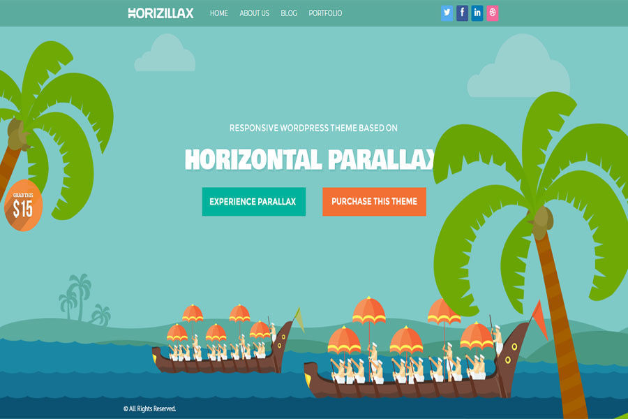horizontal scroll website