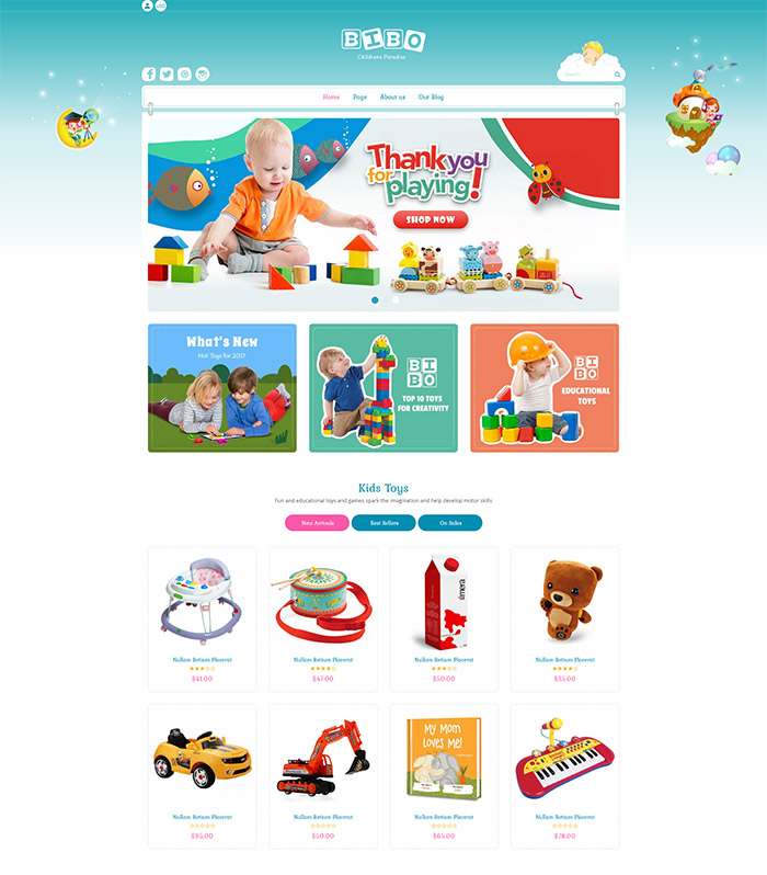 Top 10 Kids Toys Theme for Shopify Stores