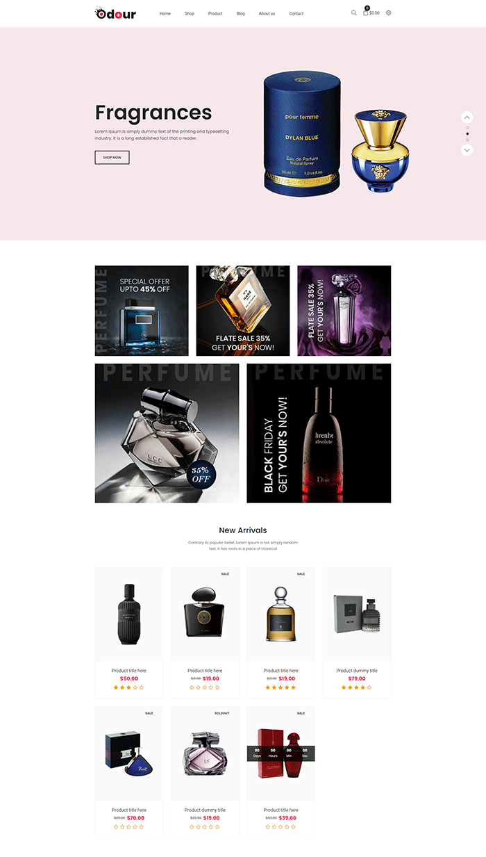 Perfume Store Shopify Theme