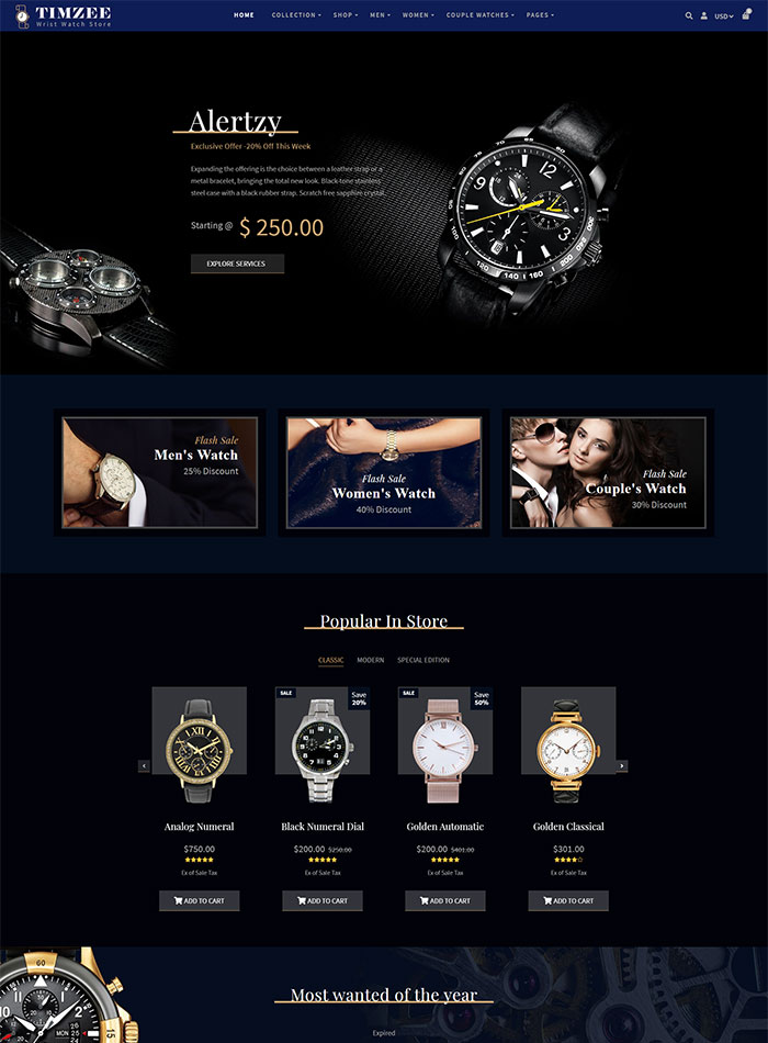Time zee | Shopify Watch Store Theme