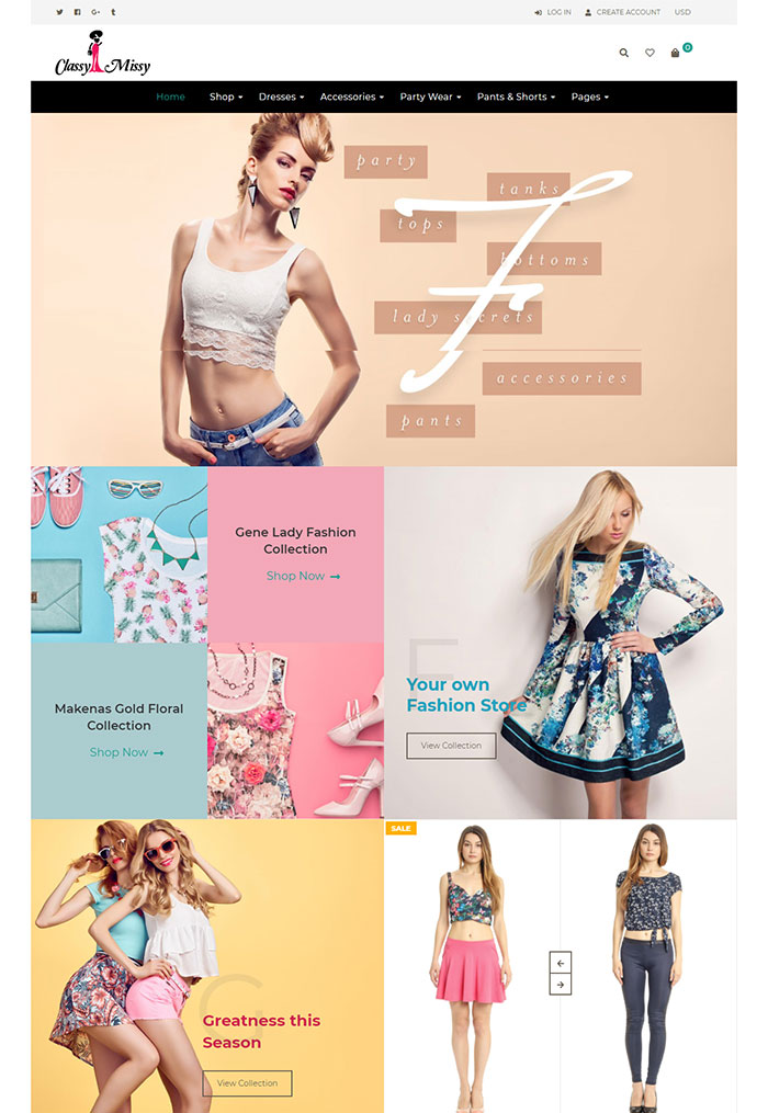 Classy Missy | Shopify feminine theme