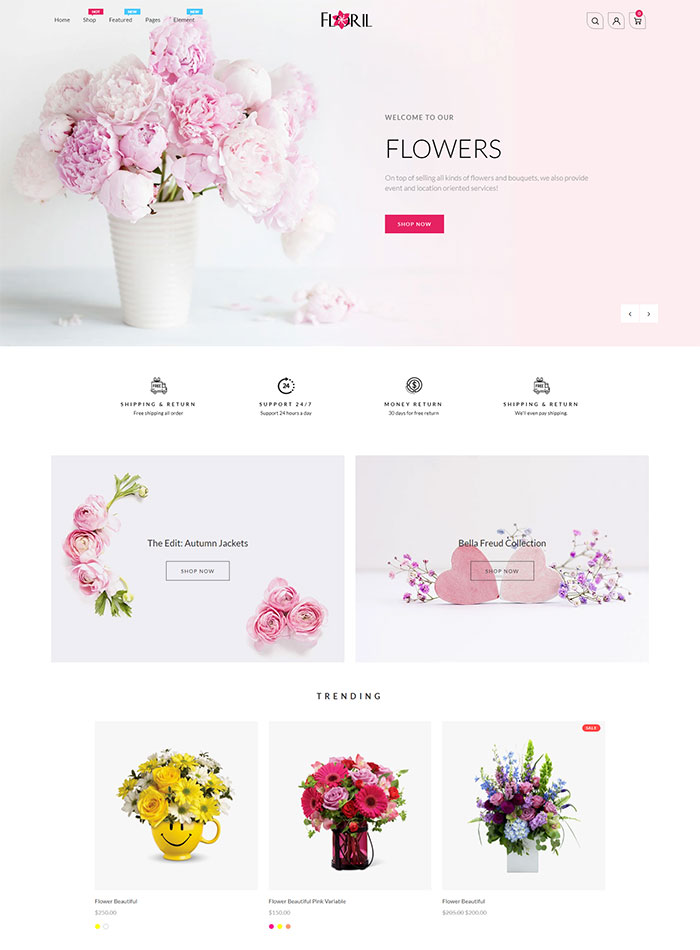 shopify florist template | Floril