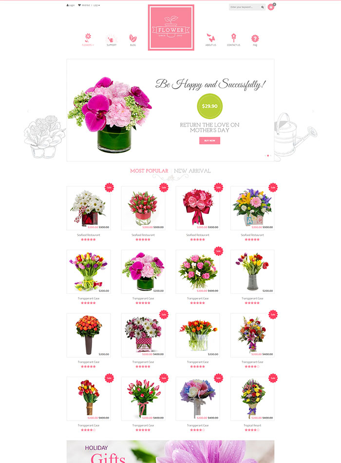 Flower Responsive Shopify Theme