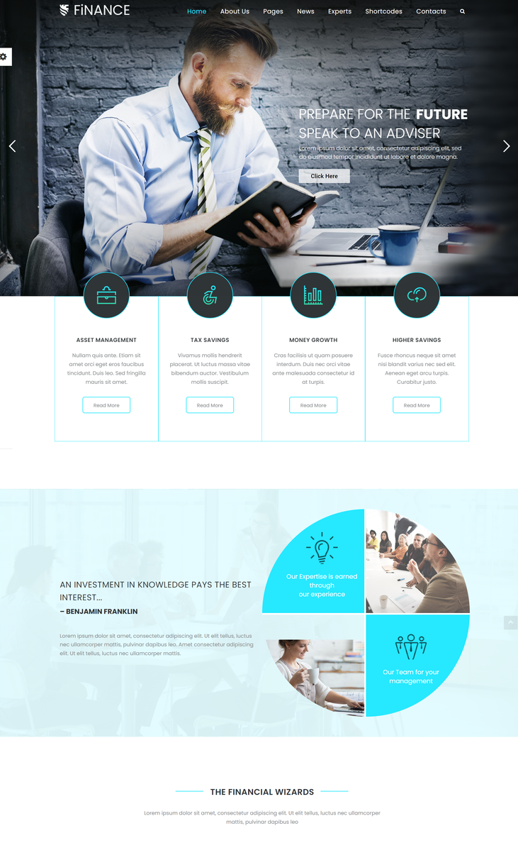 Finance Consultant | Business Consulting WordPress Theme