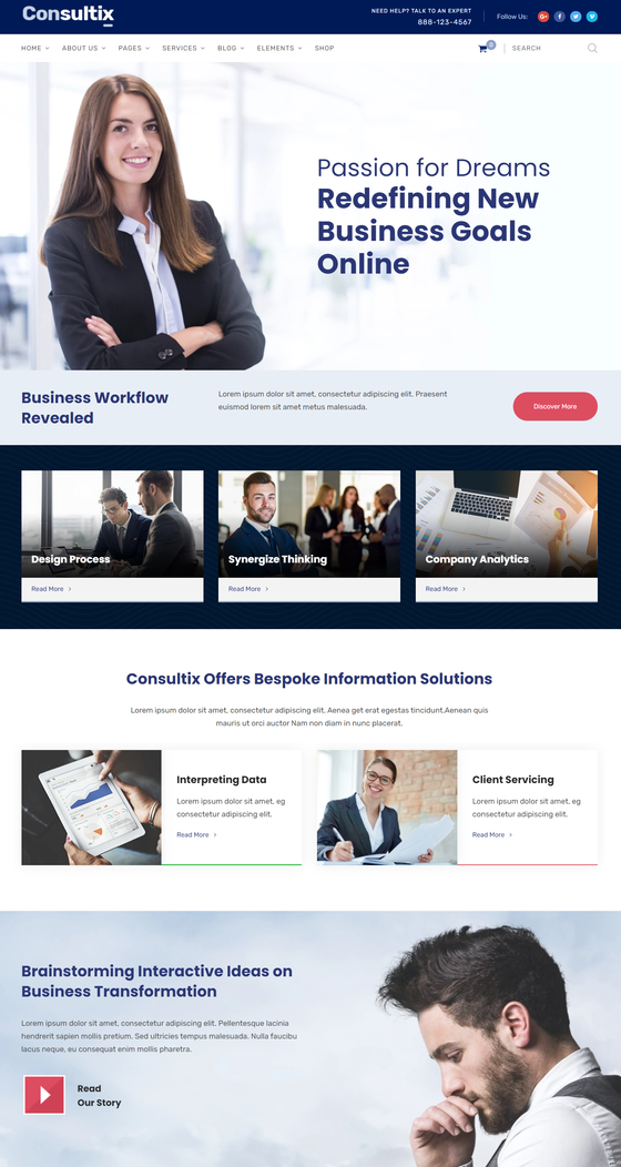  Consulting  Business WordPress Theme