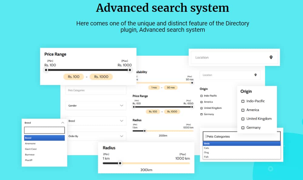 Advanced directory plugin search filters