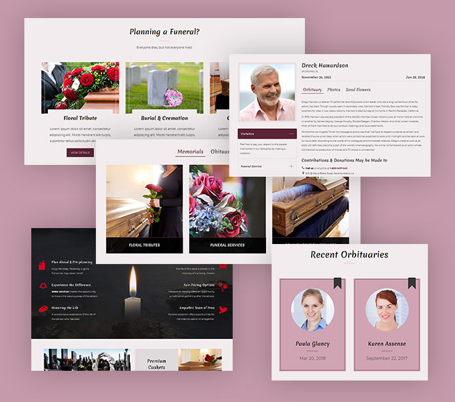 Make separate appealing section in your funeral site