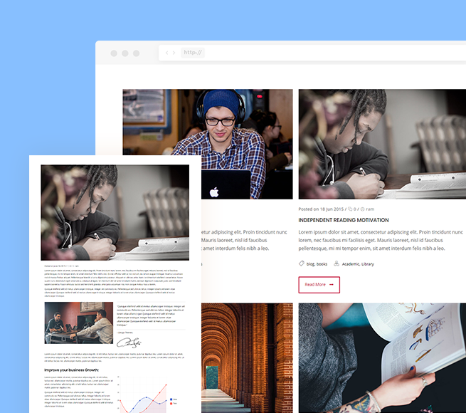 Blog section to rank higher on Google for Education WordPress Theme Free Download
