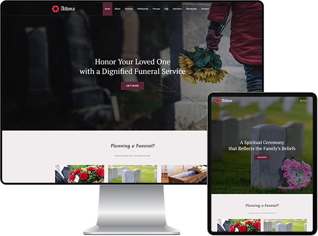Desktop and tablet optimized wordpress theme