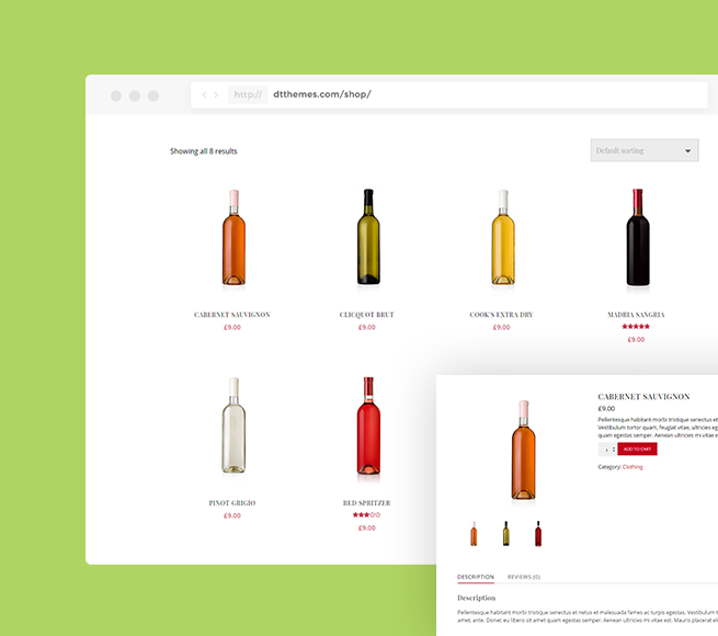 Adding options of wines in Wine WordPress Theme Free
