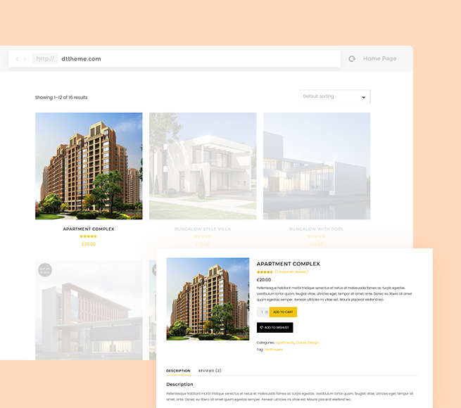 List properties with a single click with Free WordPress Theme for Construction Business
