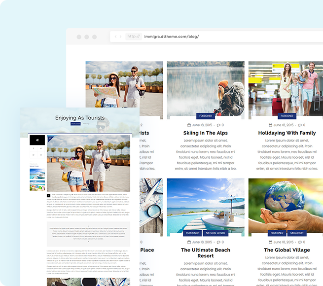 SEO blogs to get traffic for Free Immigration WordPress Theme
