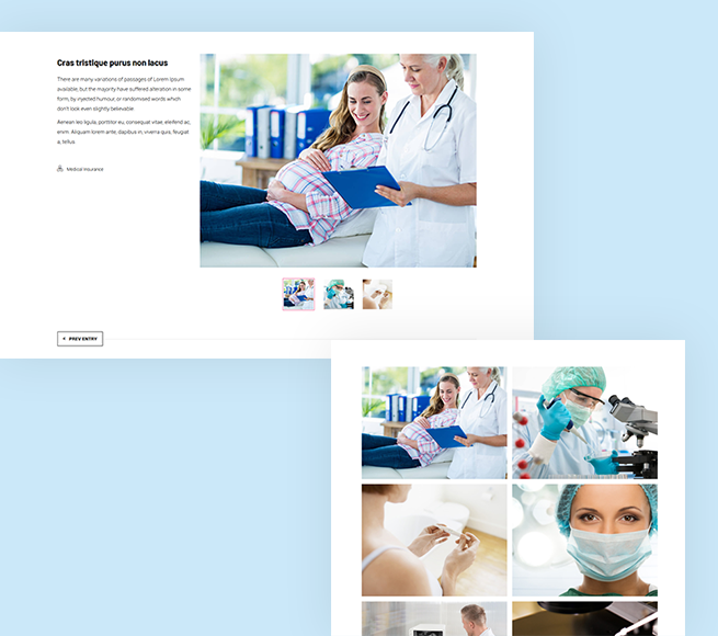 Portfolio of images for pregnancy clinic
