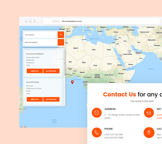 Integrate maps in CCTV Security WordPress Theme