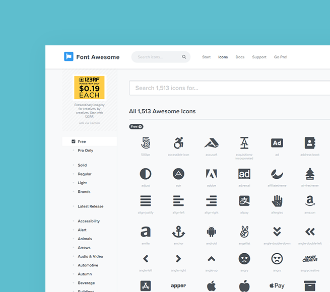 Thousands of icons to represent your brand and communicate better